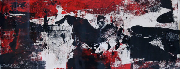 black, white, red III